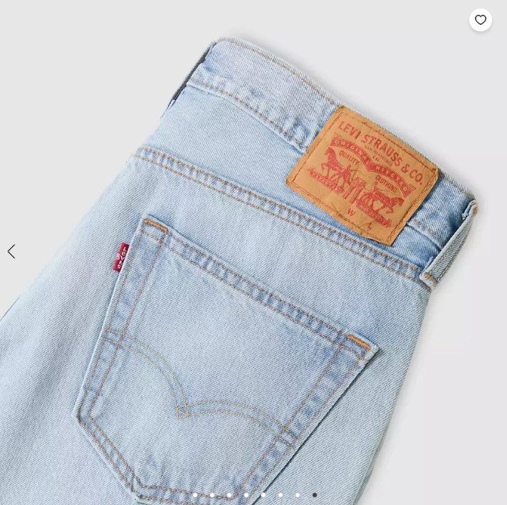 Levi’s 469 Loose 12″ Men’s Shorts – Call Me Distressed – Light Wash NEW