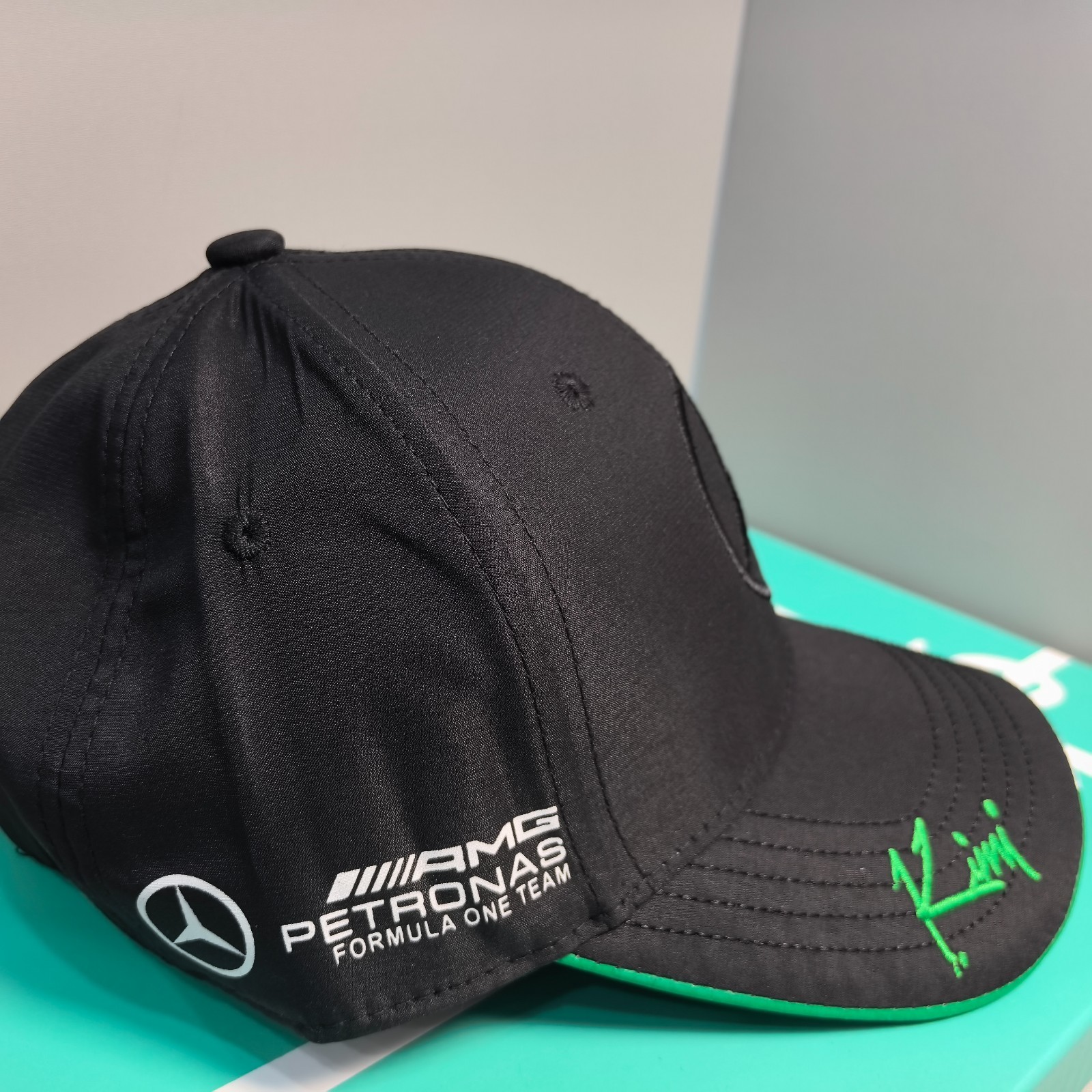 Mercedes AMG Petronas F1 NO.12 Black Adjustable Curved Brim Racing Hat