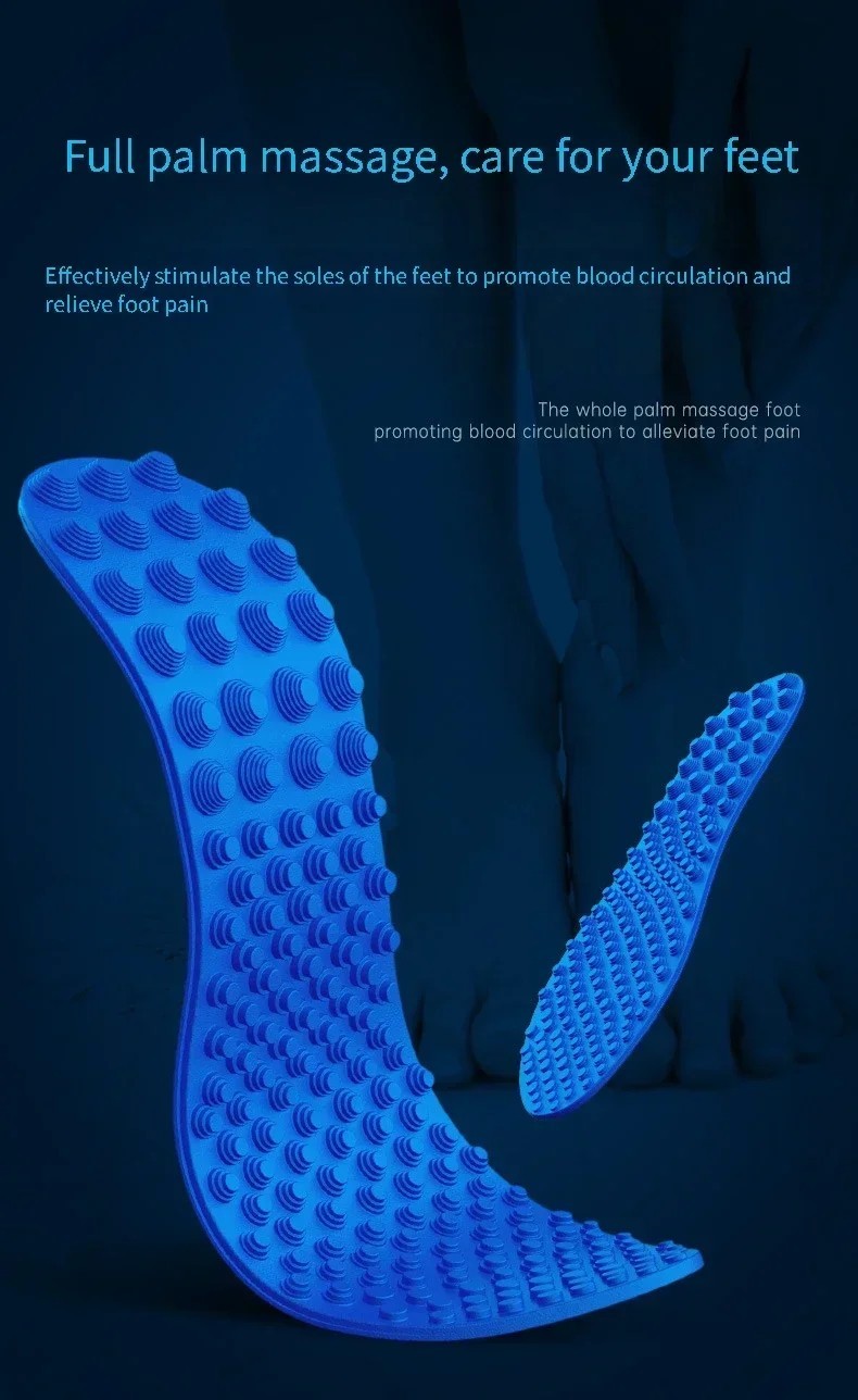 Foot Massage Insoles Acupressure Shoe Inserts Soft Cushion Relief for Men Women