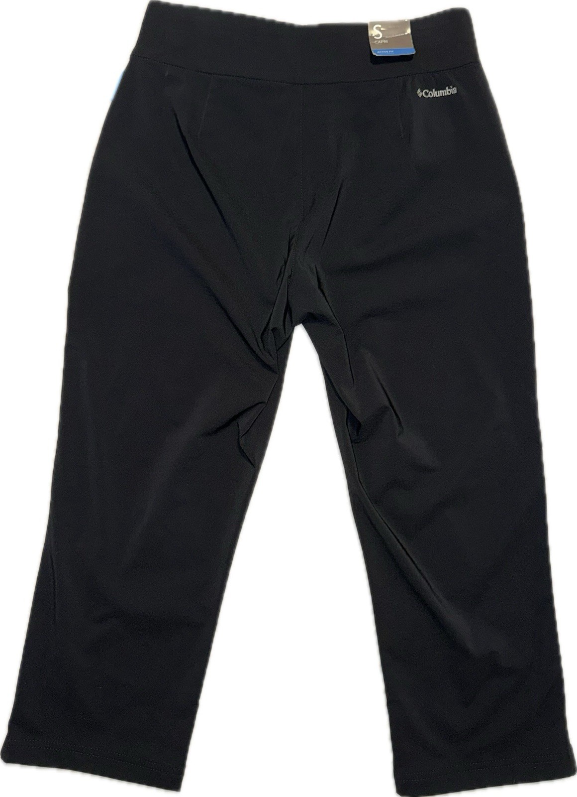 Columbia Women’s All Seasons Black Capri Omni-Shade/Wick Sz S Ins 23” NWT