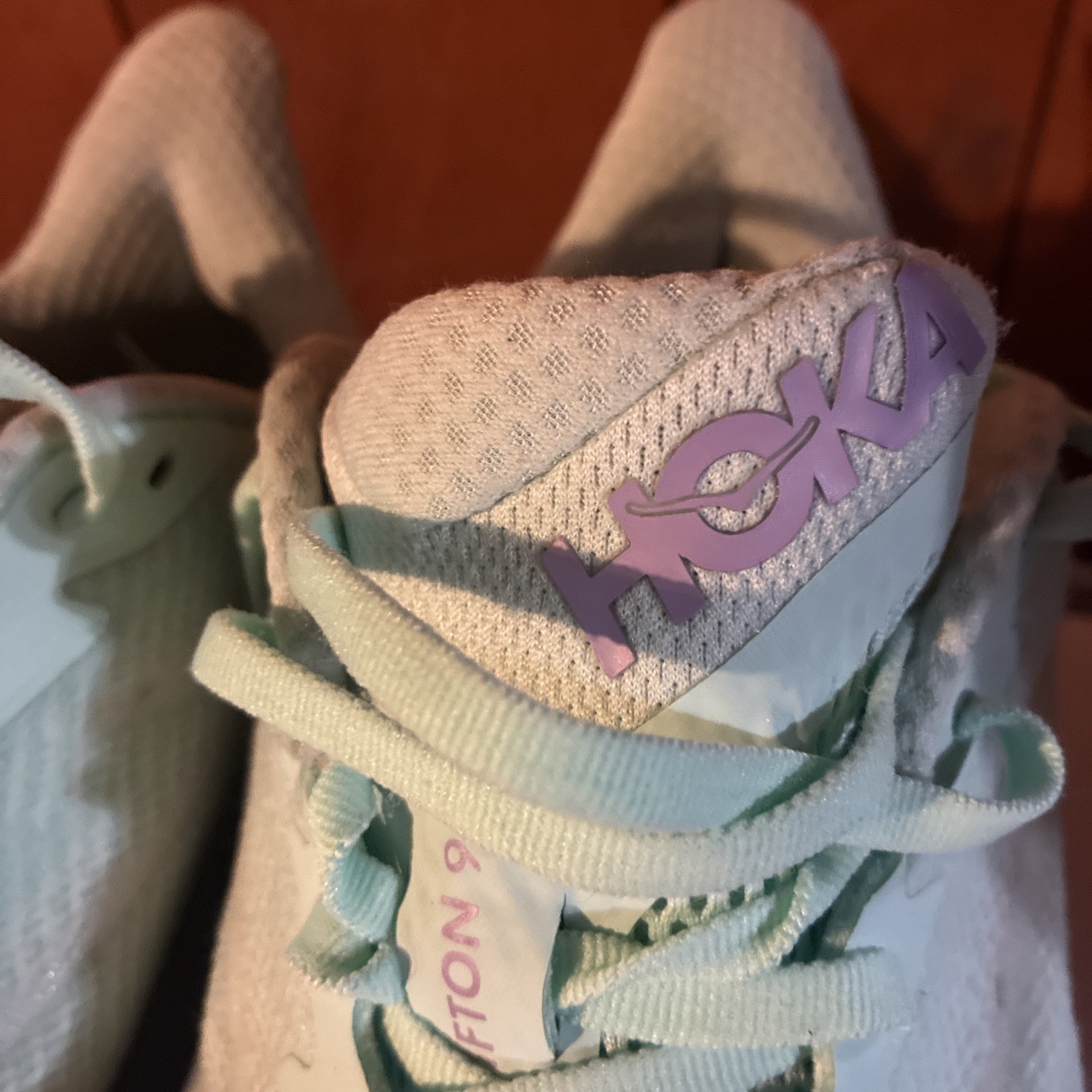 Hoka One One Clifton 9 Shoes Womens Size 10.5 Pastel Running 1127896