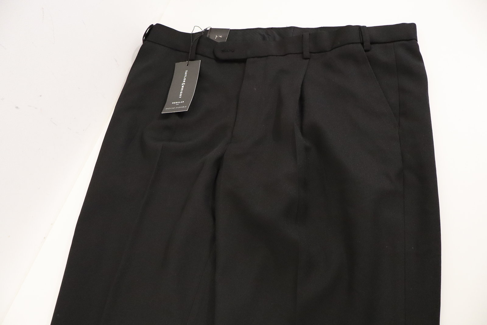 Taylor & Wright Machine Washable Trousers 38 Short Black