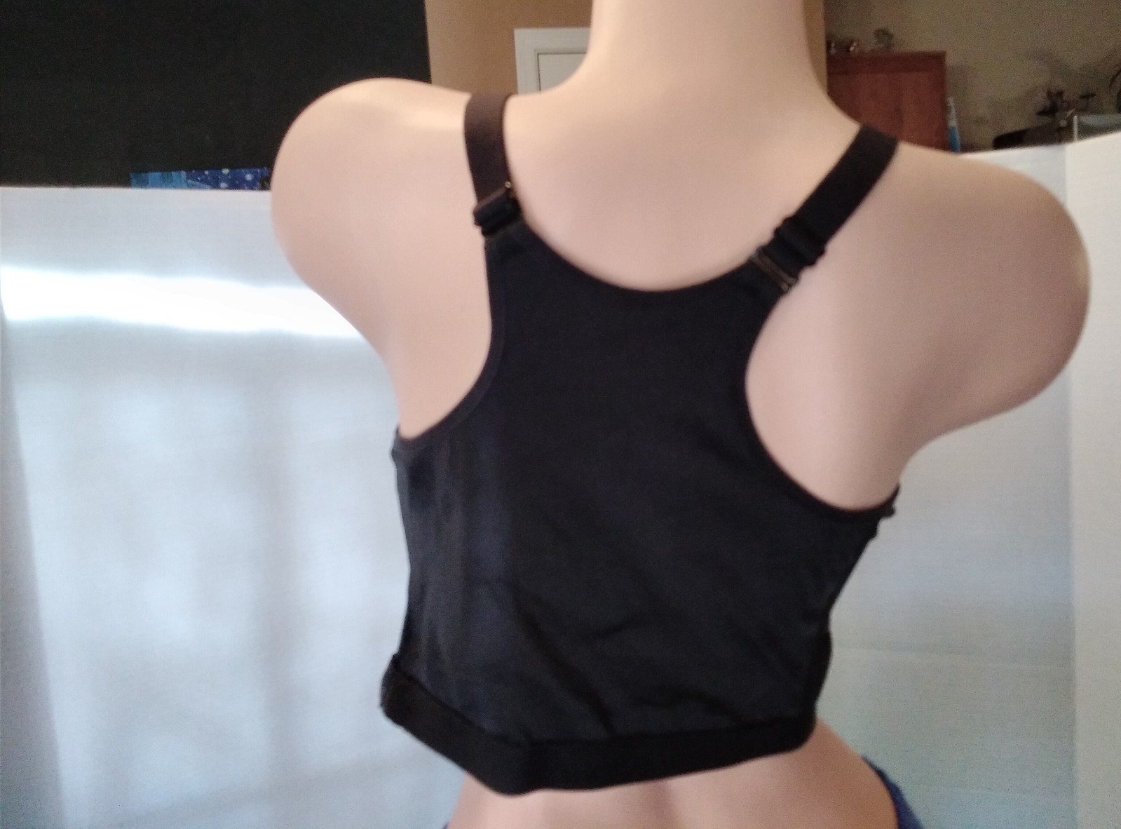 Ruby Ribbon SPORT Bra Shapewear Demiette #3042 Black Size 44