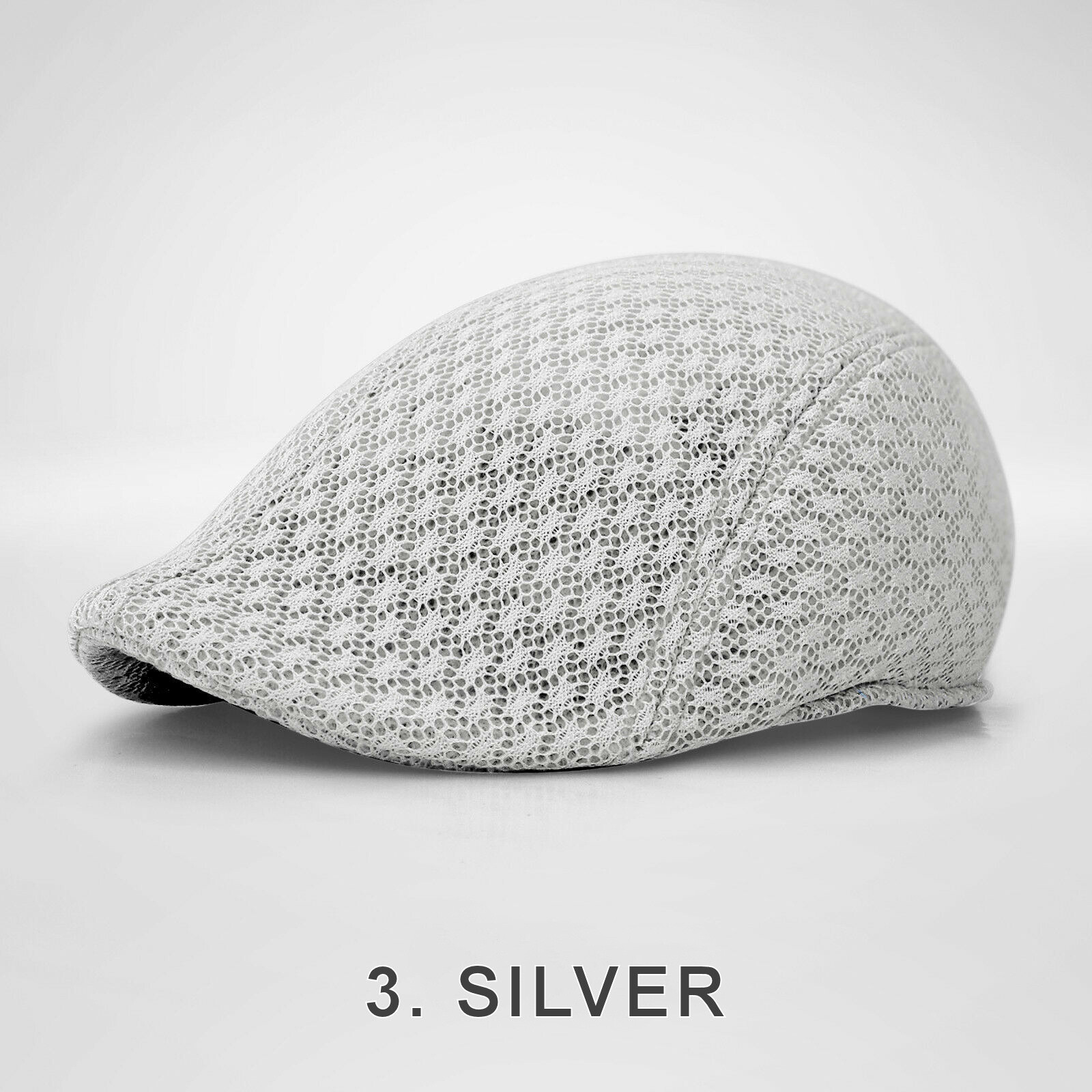 Duck Mesh Summer Gatsby Cap Mens Ivy Hat Golf Driving Sun Flat Cabbie Newsboy