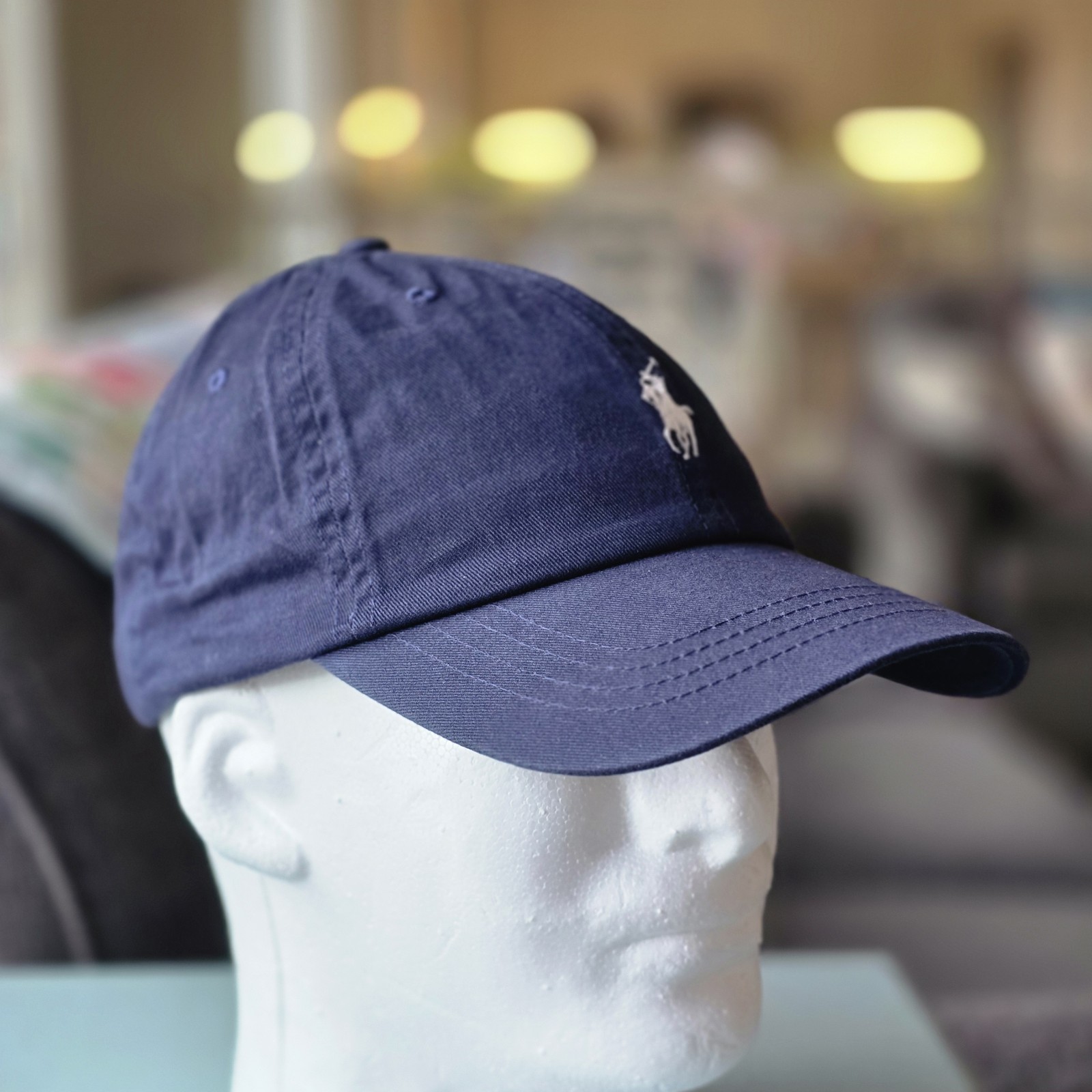 Polo Ralph Lauren Men’s One Size Cotton Chino Adjustable Ball Cap Newport Navy