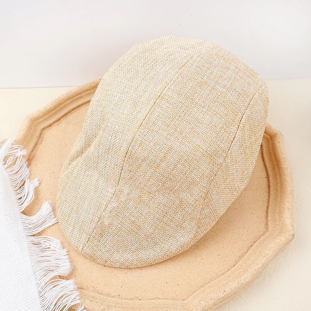 Traditional Irish Flat Cap Flax Ivy Cap for Men Classic Driving Hat Style