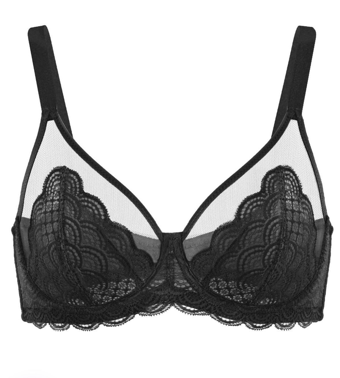 Mermaid Scales Lace Underwire Bra- HSIA 34DD-42DDD