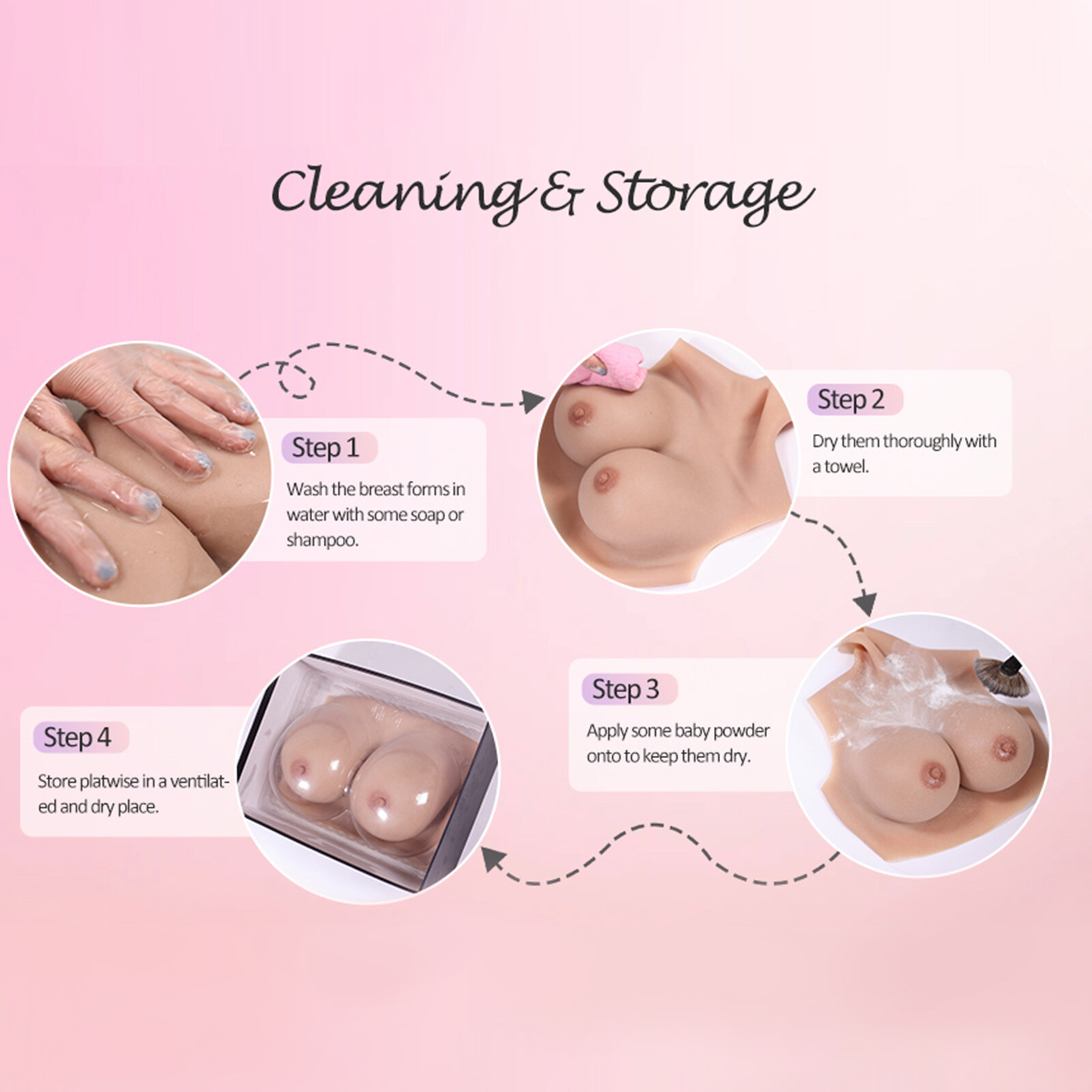 Roanyer Silicone Breast Form Fake Boobs Breastplate C-Z Cup for Crossdresser DQ