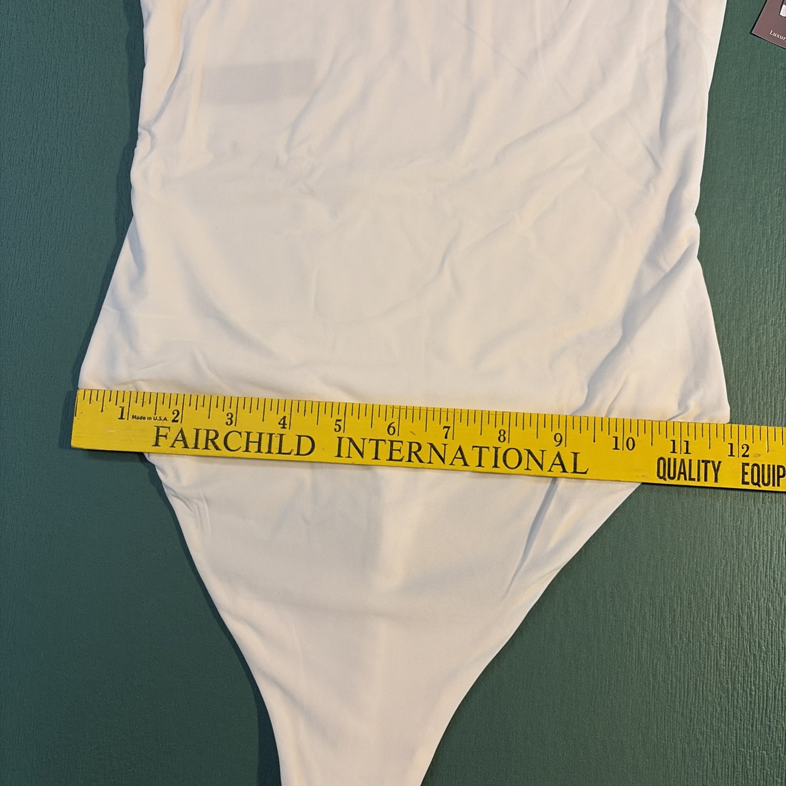 Auden Luxe Stretch Fully Lined Bodysuit in White – Medium