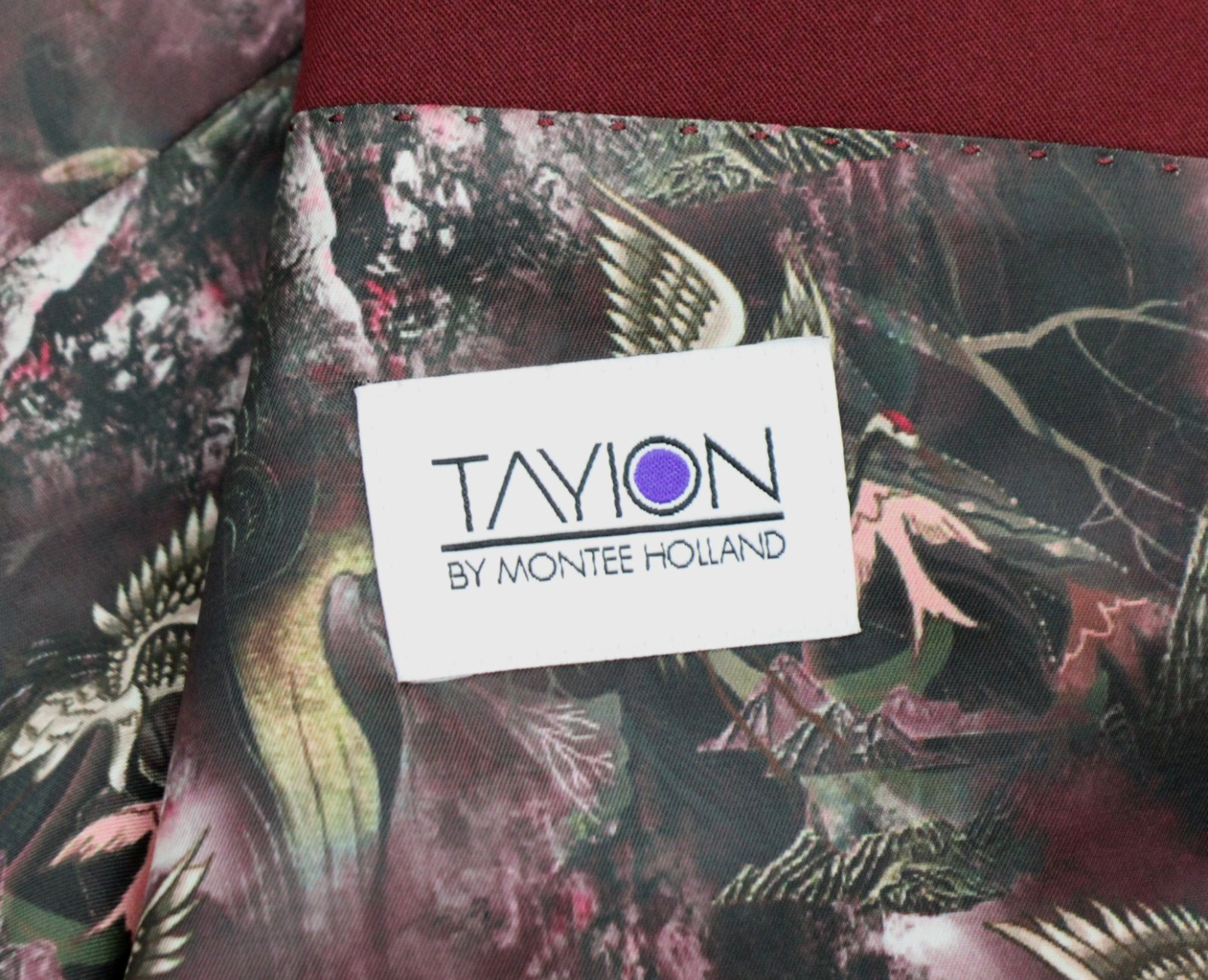 Tayion Suit Jacket 42 R Mens Red Solid Classic Fit Peak Blazer Sport Coat $360