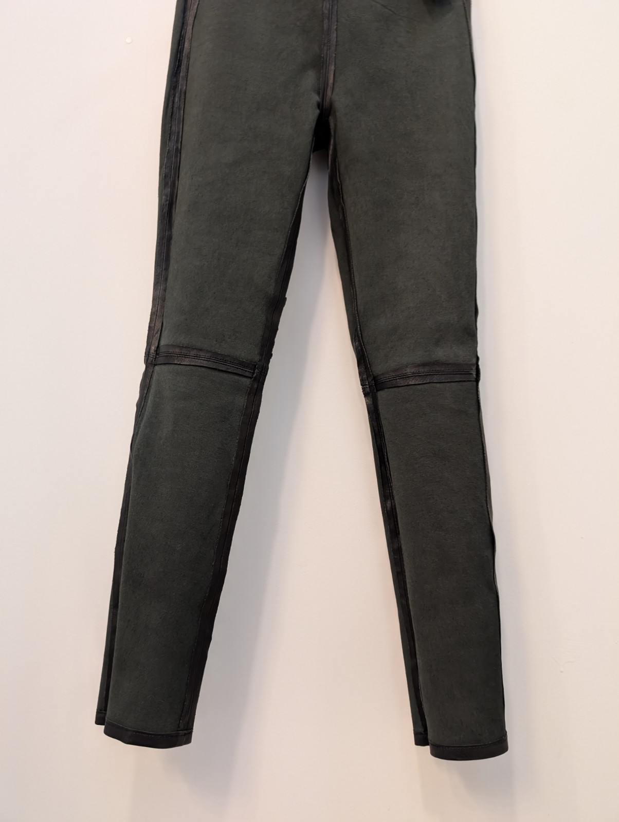 $1050 J BRAND L8007 SKINNY EDITA PULL UP LEATHER LEGGING PANTS WOMEN’S MED BLACK
