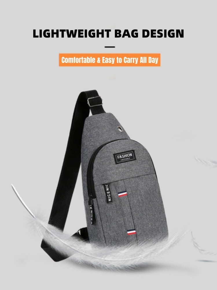 Men’s Canvas Crossbody Sling Bag Shoulder Backpack Casual Travel Chest Pack US