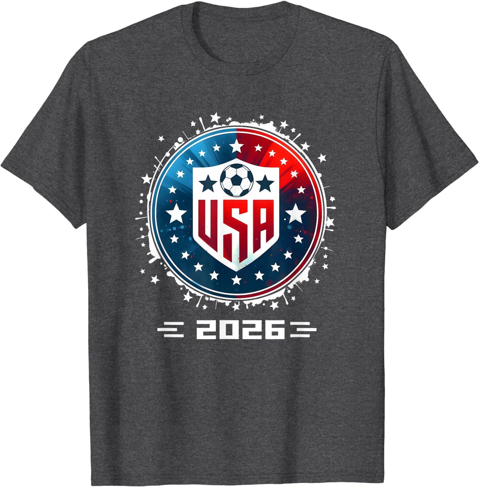USA Soccer Player Men Soccer T-Shirt Football Fan Tee Patriotic Sports Gift