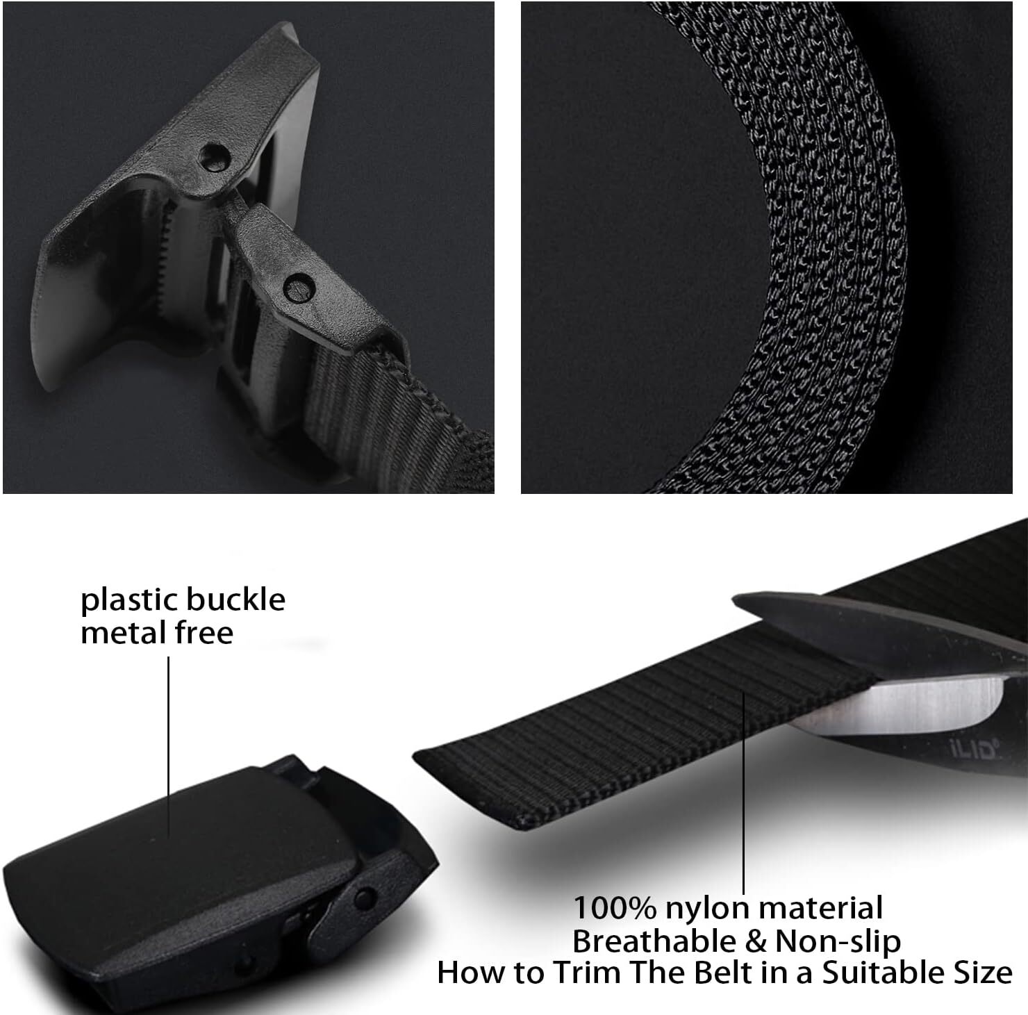 Men Casual Military Tactical Army Adjustable Quick Release Belts Pants Waistband