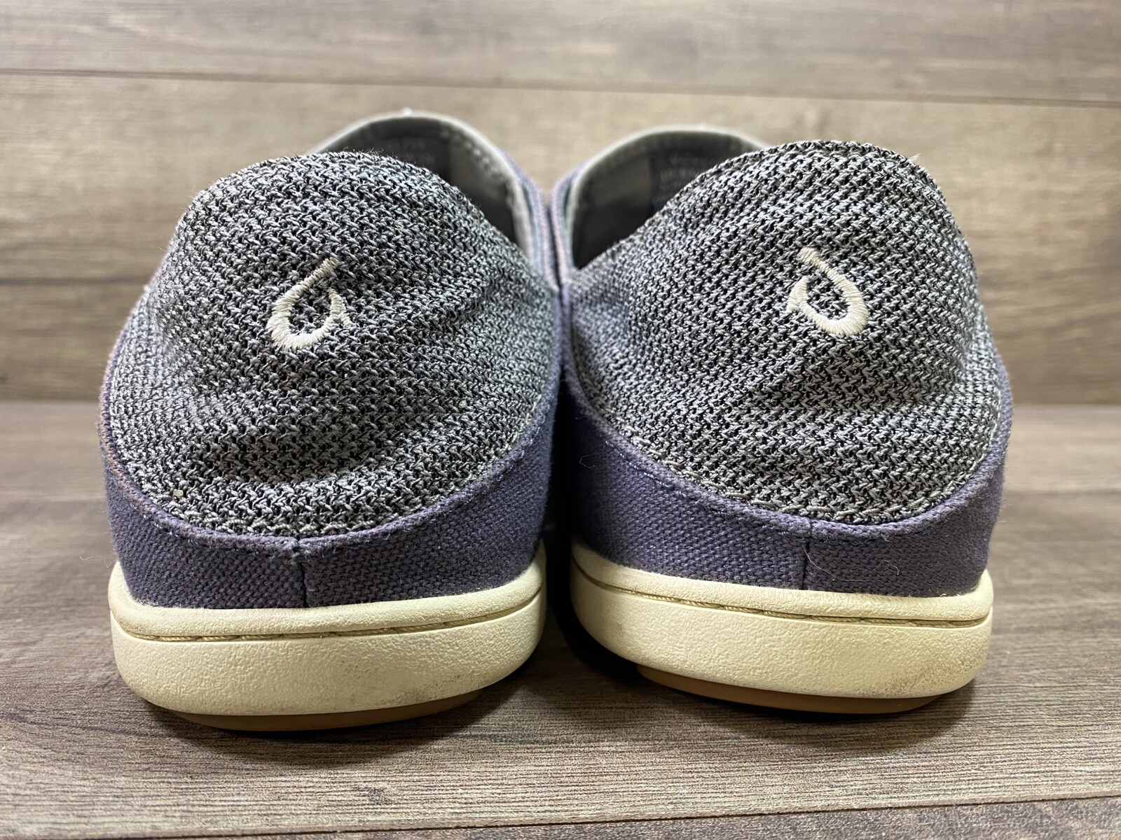 Olukai Nohea Moku Mesh Casual Comfort Sneakers Shoes Beach Gray Mens Size 9