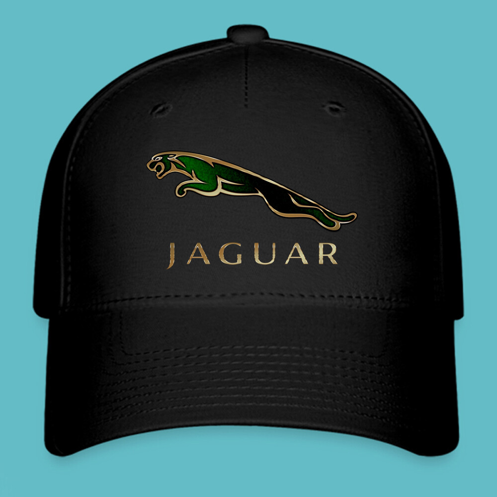 Jaguar Racing Car Logo Black Hat Baseball Cap Size S/M and L/XL