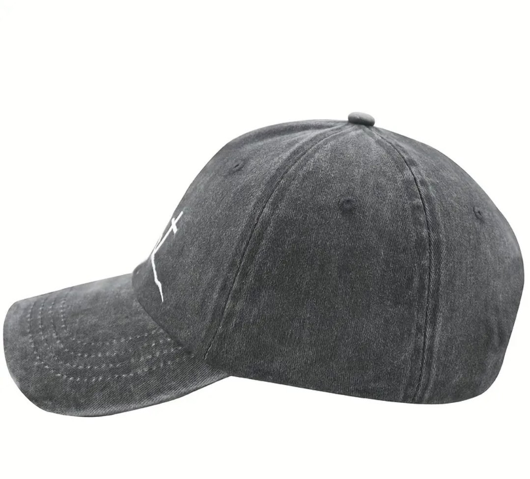 Christian Cross Hat 100% Cotton Adjustable Cap Embroidered 3 Crosses