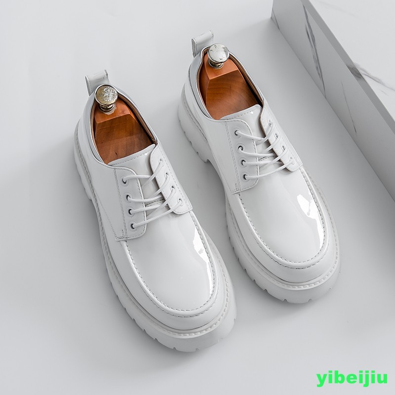 Mens Evening Lace Up Patent Leather Round Toe Derby Evening Shoes Oxford Man New