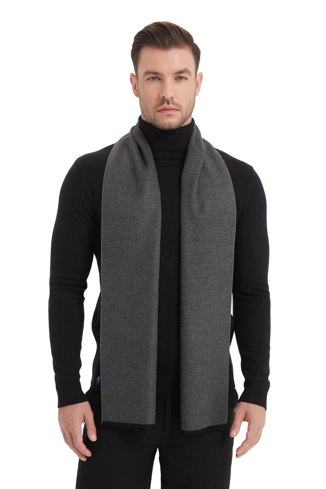Men’s Super Soft Warm Cashmere Feel Winter Scarf for Cold Weather Fashion