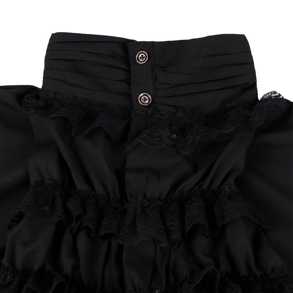 Men Vampire Victorian Renaissance Blouse Tops Gothic Ruffled Medieval Shirt