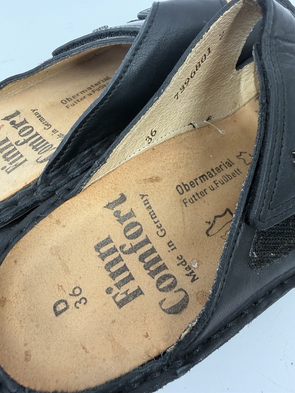 Finn Comfort Women’s Size 36 D US 5.5 Sandal Soft Jamaica Black Made In Germany