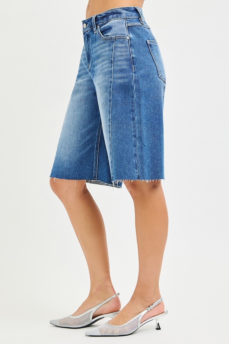 Best Price!!! – RISEN Raw Hem Slouchy Seamed Jorts – Free Shipping