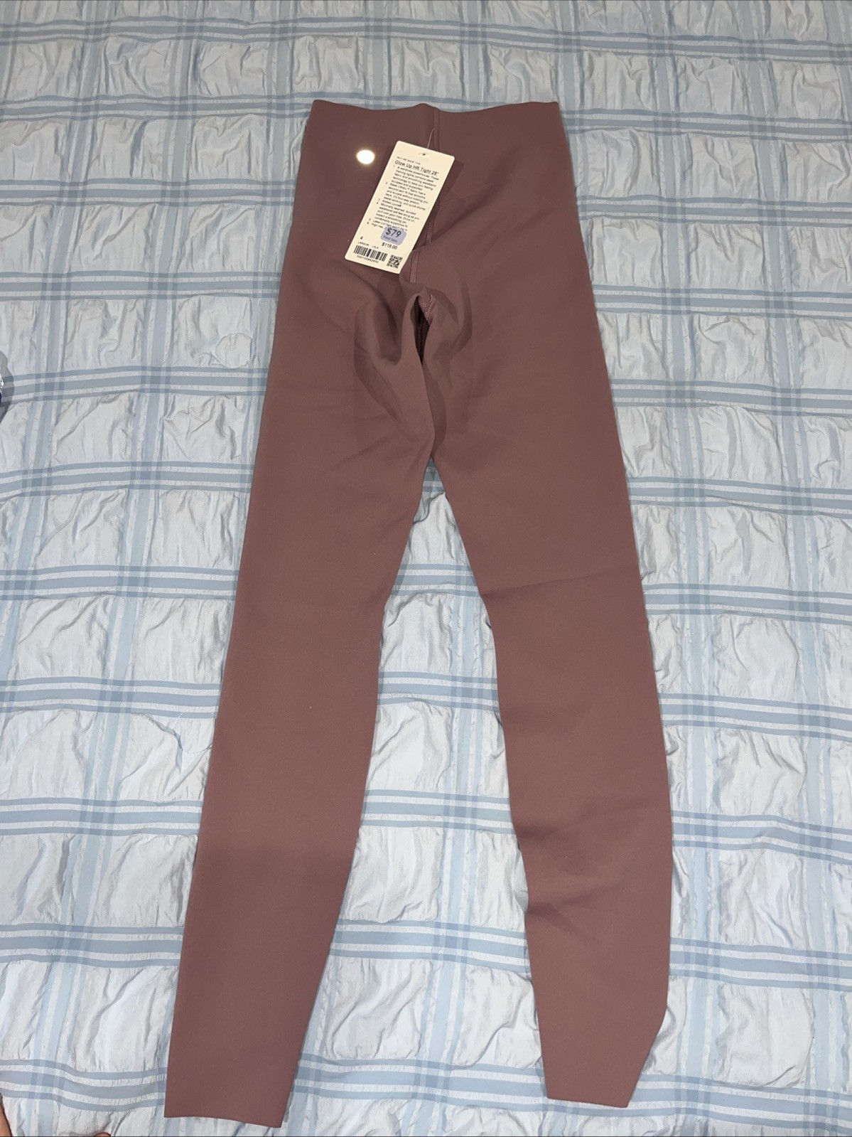 Women’s LULULEMON Glow Up HR SIZE 4 28in Inseam NWT lavender Lux