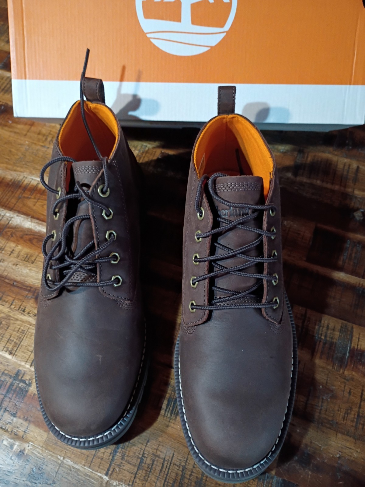 Mens Timberland Redwood Falls Premium Waterprof Leather Heavy Chukka Boot Sz 9.5