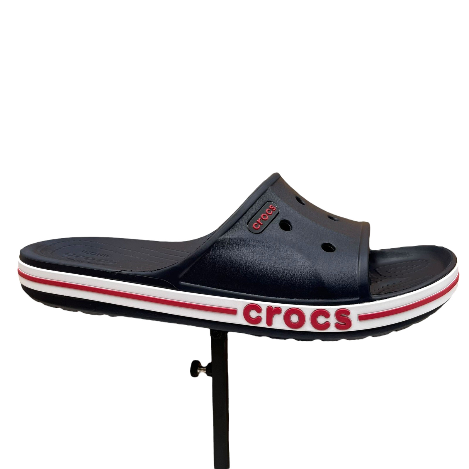 Crocs Bayaband Mens Slide Sandals Size 9 Navy Blue Water Friendly Lightweight