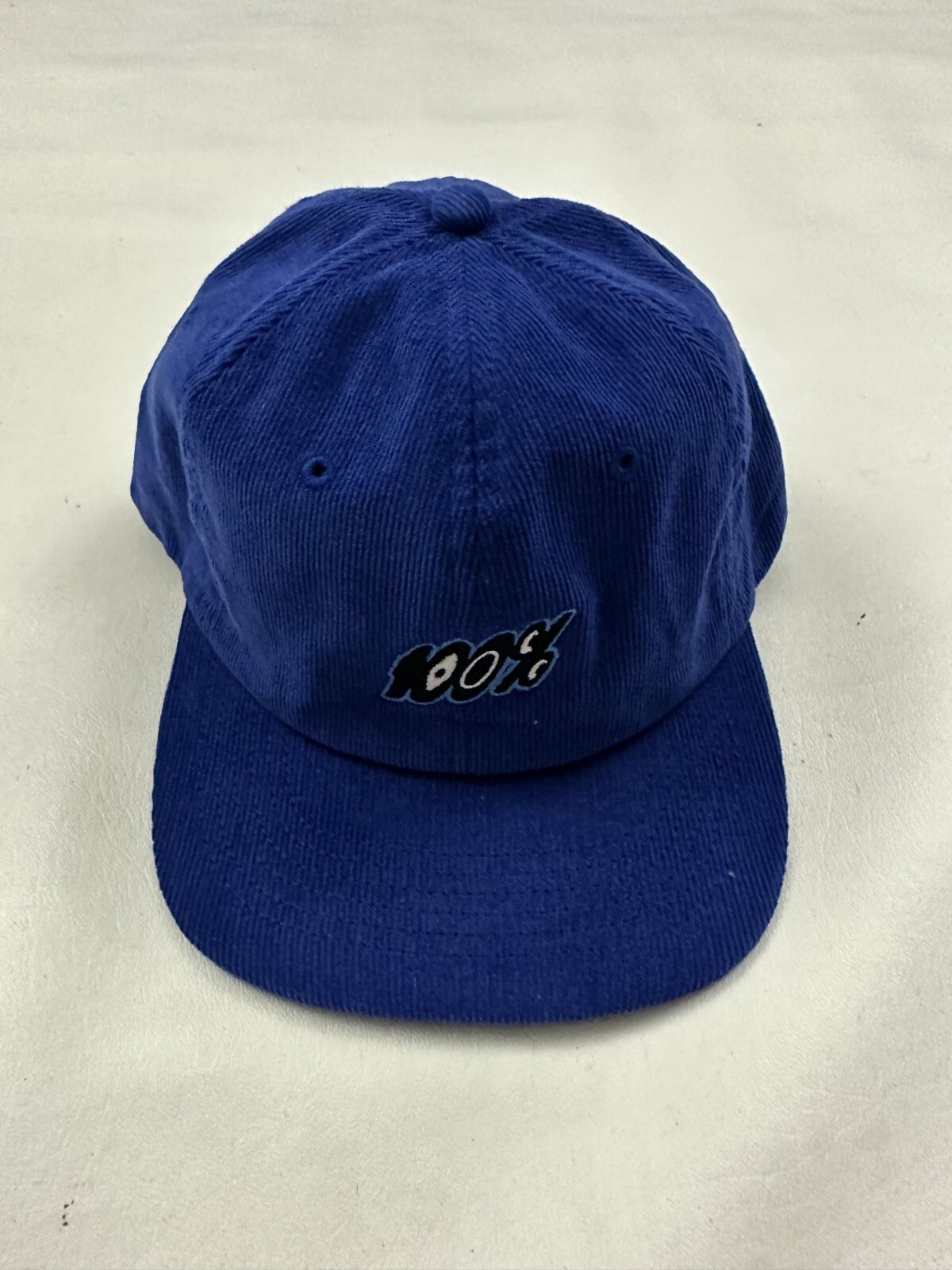 100 Embroidered Graphic Blue Snapback Cap Hat One Size