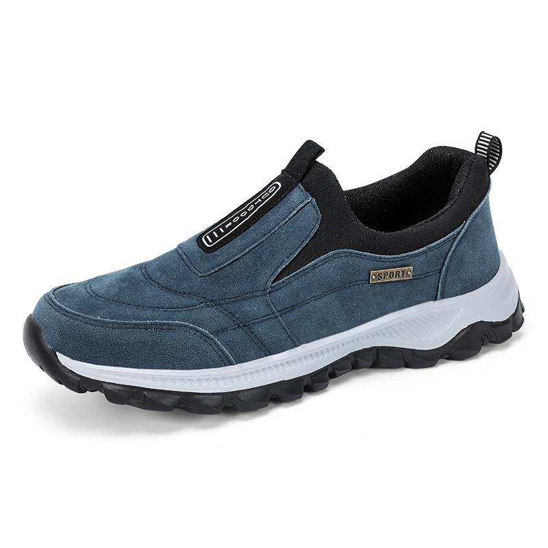 Men’s Slip-On Walking SneakersHiking Orthopedic Slip-On Wide Trail Shoes