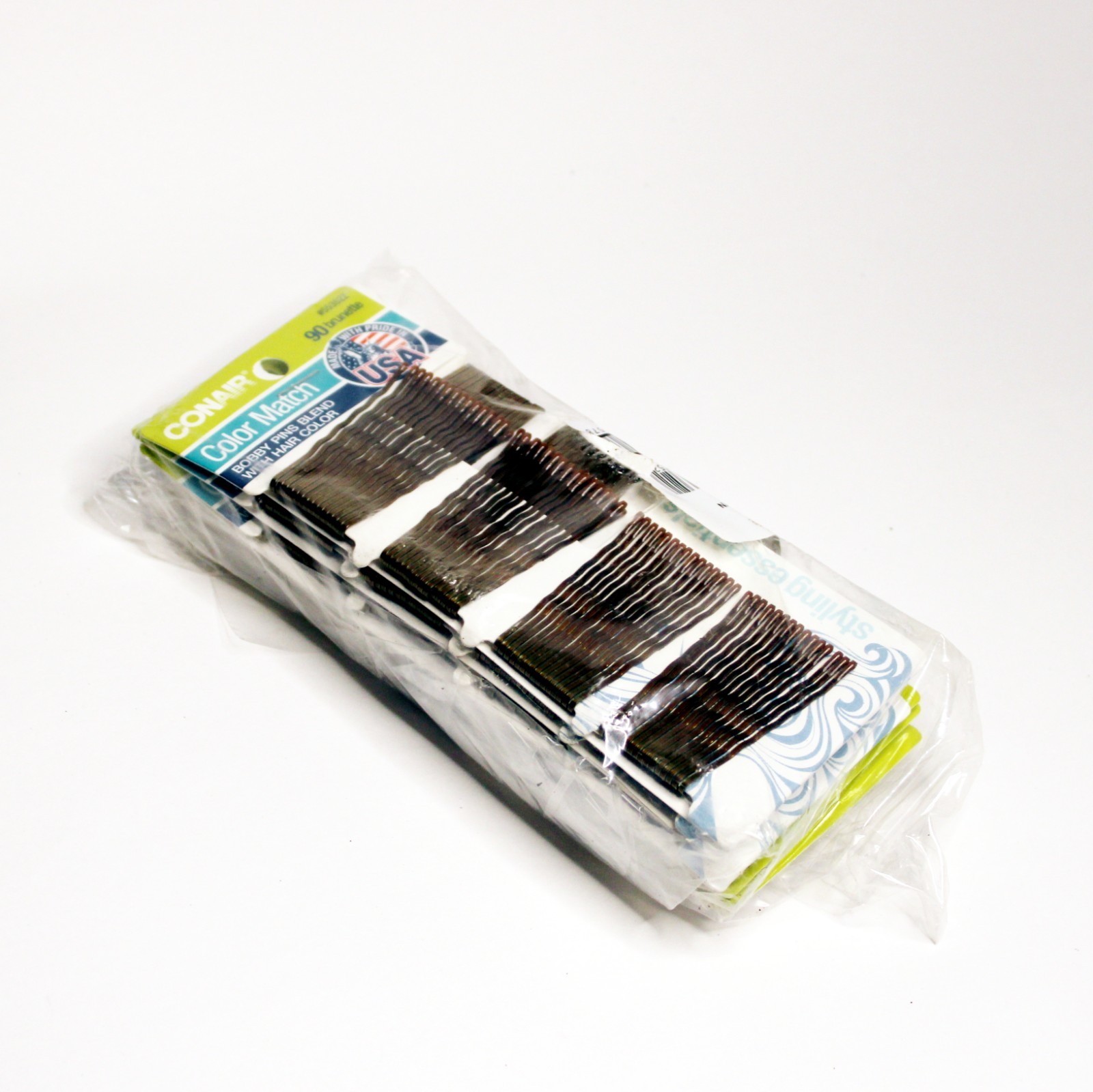 Conair Bobby Pins Black 2″ – 6 Packs (90 Each, 540 Total) – Made in USA – Secure