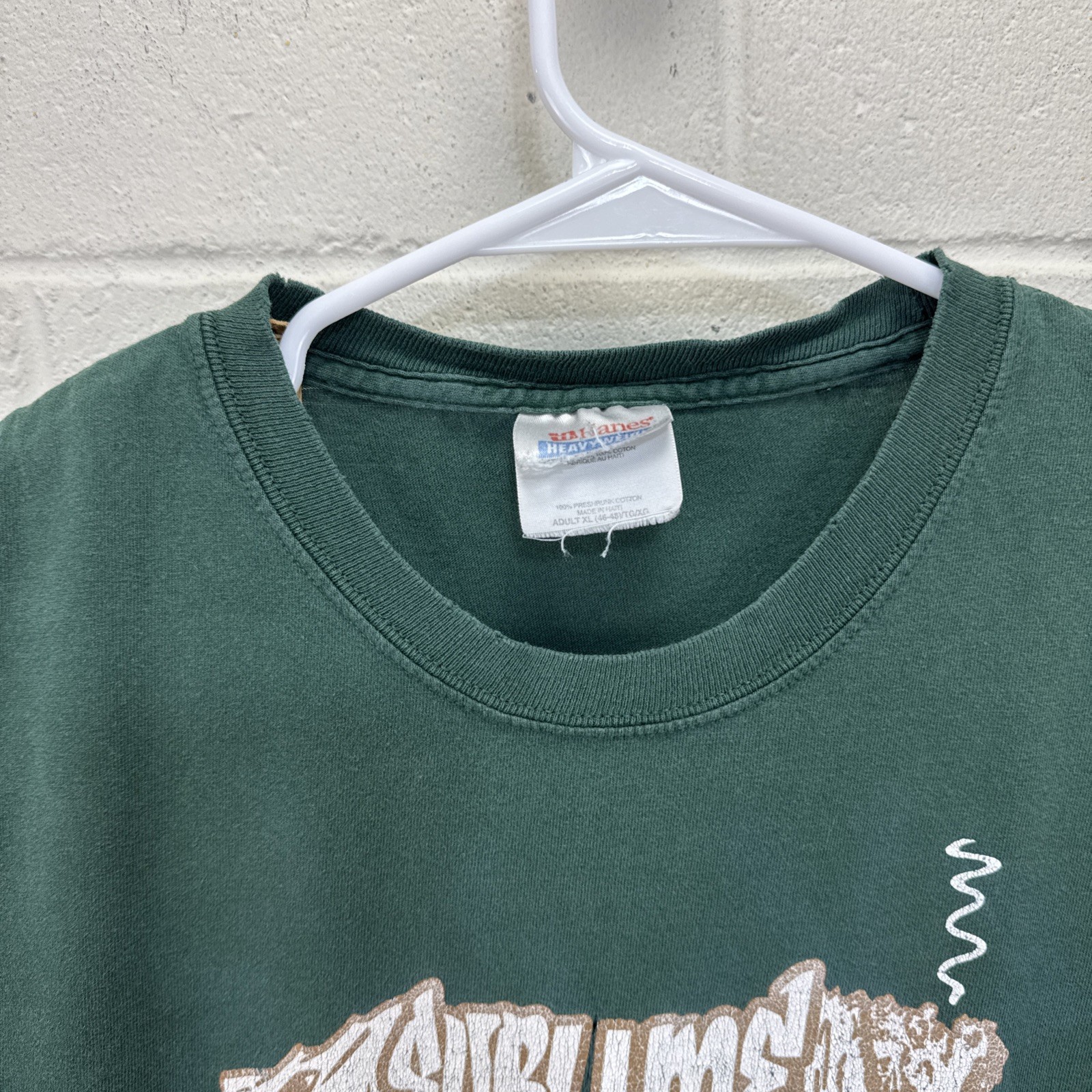 VINTAGE SUBLIME SKUNK RECORDS LBC Joint Logo 90’s T Shirt XL Green Repaired RARE
