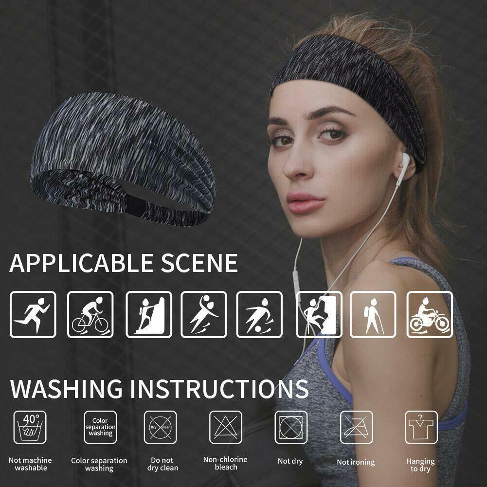Fitness Sweatband Sport Headband Moisture Wicking Hairband Yoga Cycling Headband