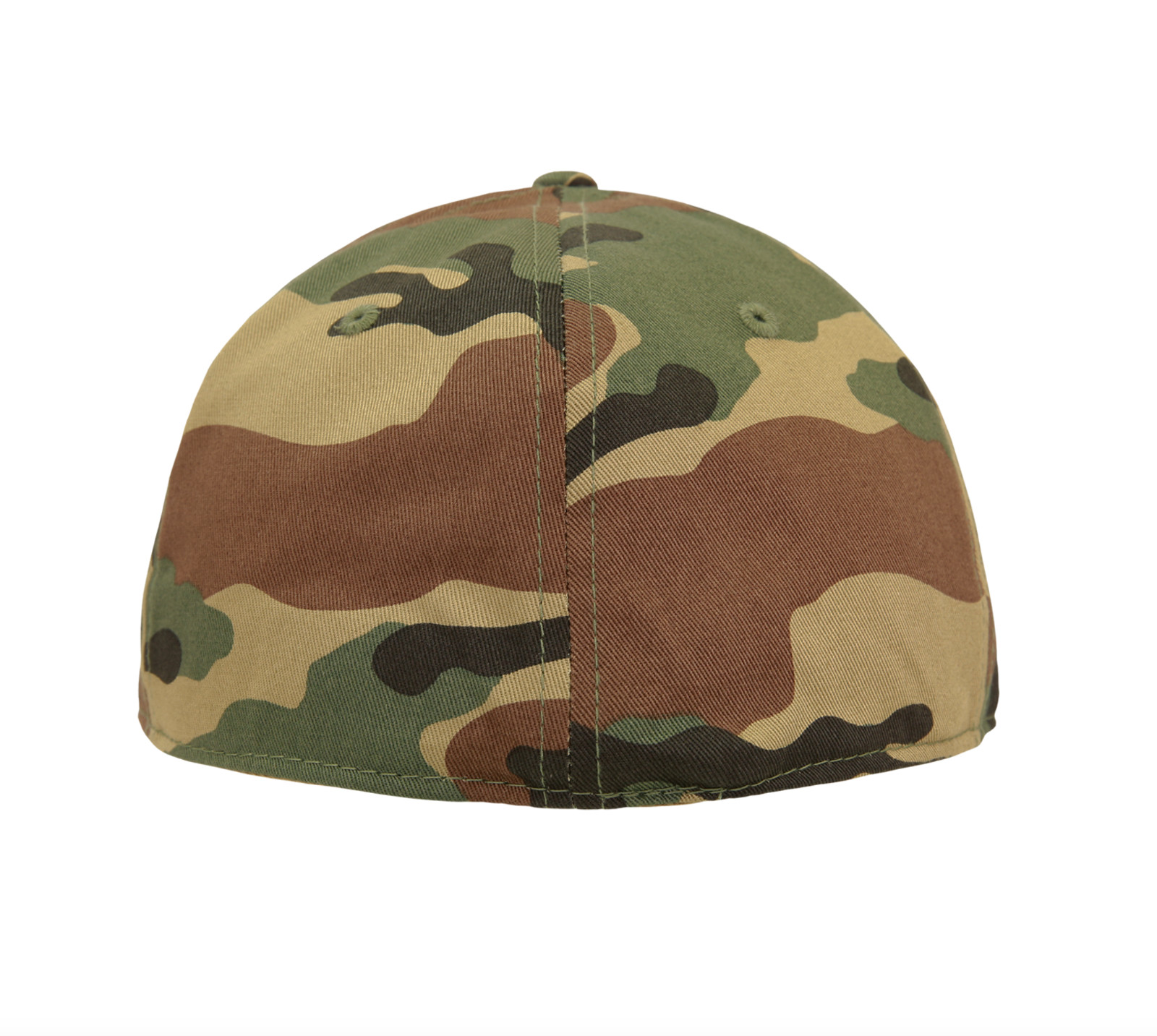 Woodland Forest Camo Fitted Flat Bill Camouflage Baseball Ball Cap Hat – 9 SIZES