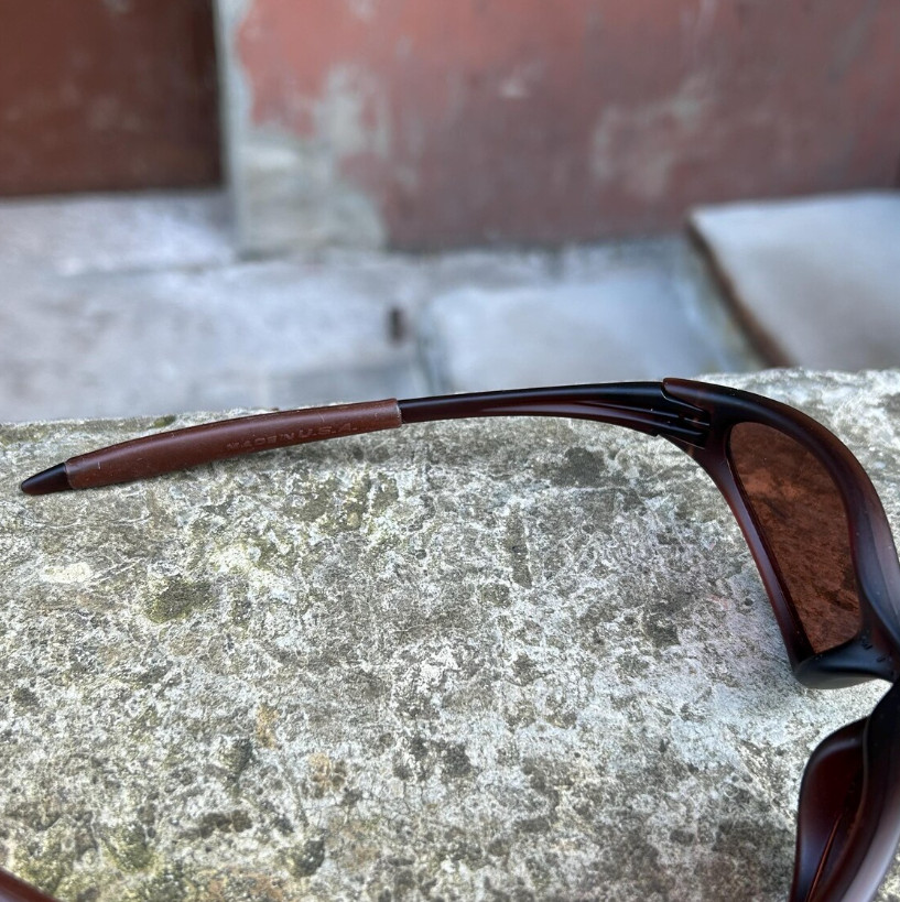 Vintage Oakley Minute Sunglasses Brown Frame Brown Lenses Y2K Gorpcore