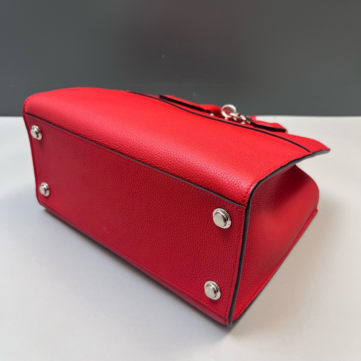 Louis Vuitton Pre-Owned Authentic Satchel Red Silver Free Tracked Shipping
