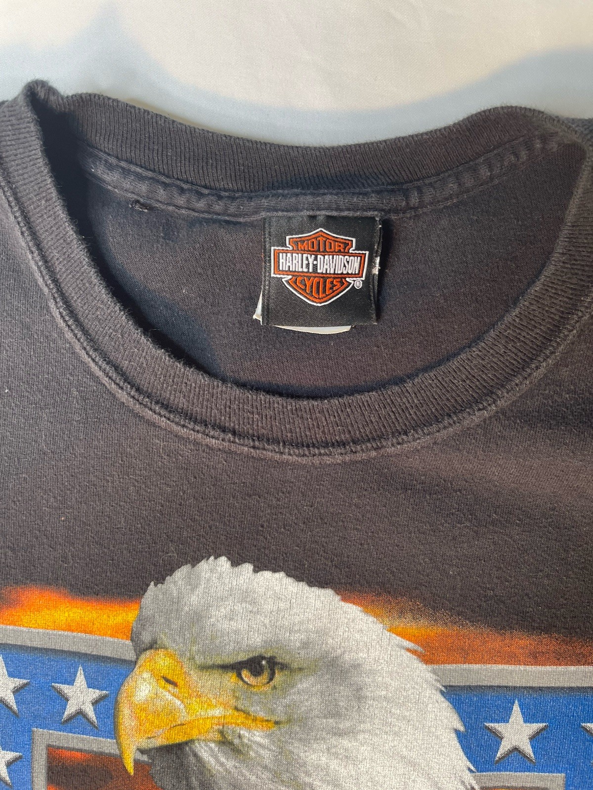 Harley Davidson Men’s Short Sleeve T-Shirt Vintage 2007 Double Sided Print