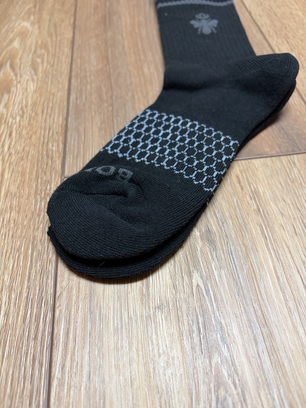 New 5 Pairs Bombas Socks Calf Crew Honeycomb Arch Support Black Unisex Size M