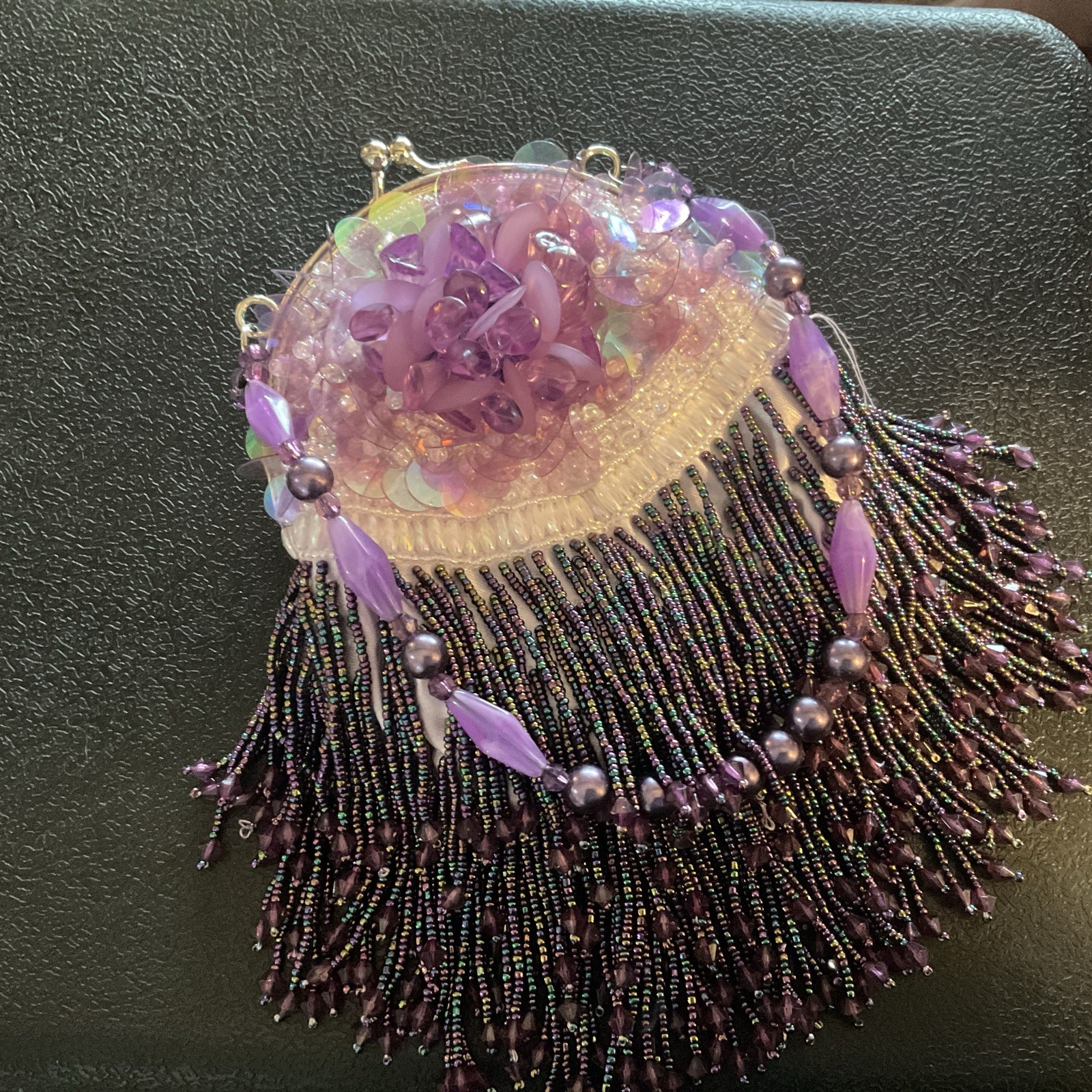 vintage la regale beaded purse