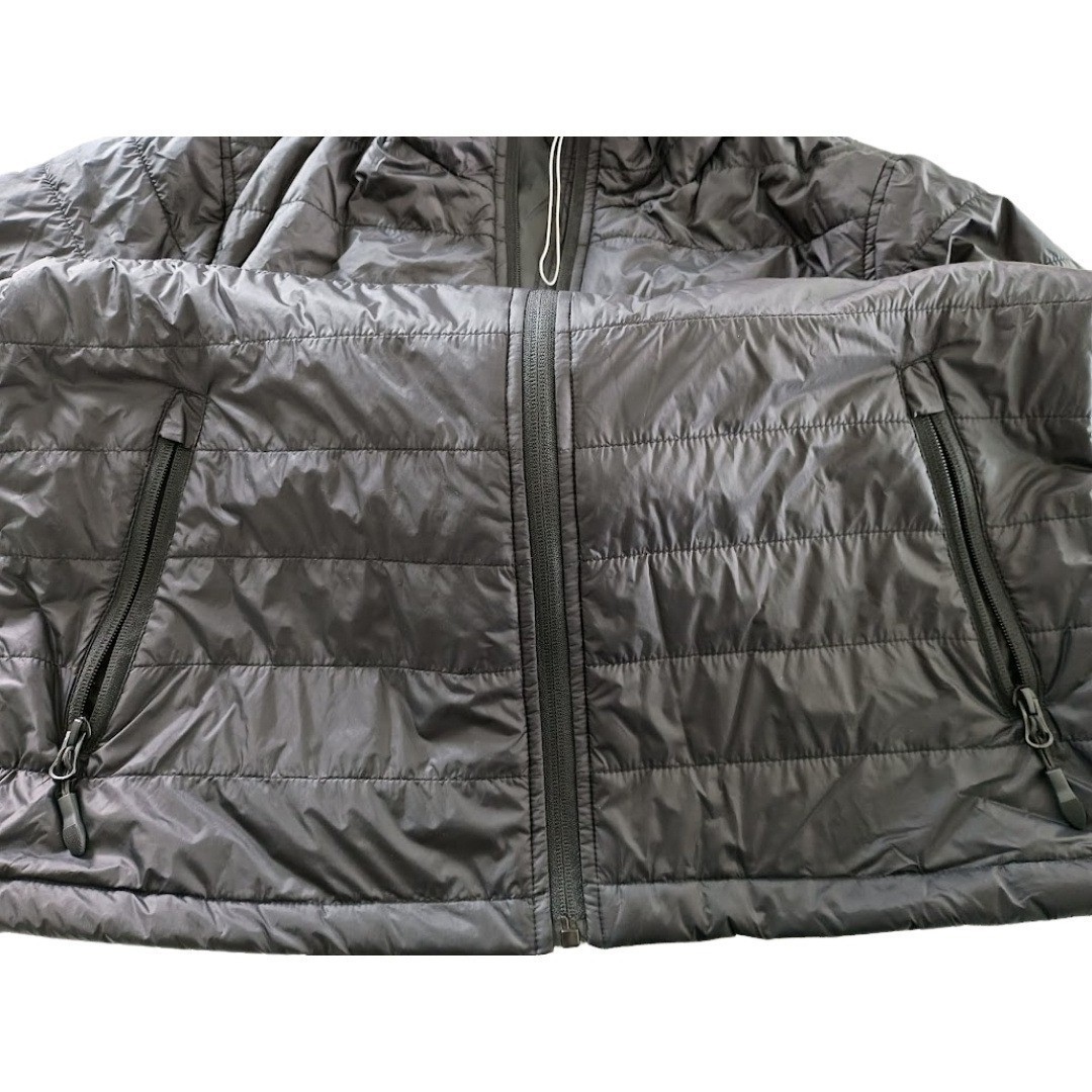 SMES Black Puffer Jacket Lightweight Full Zip Quilted Year Round Gorpcore Pack
