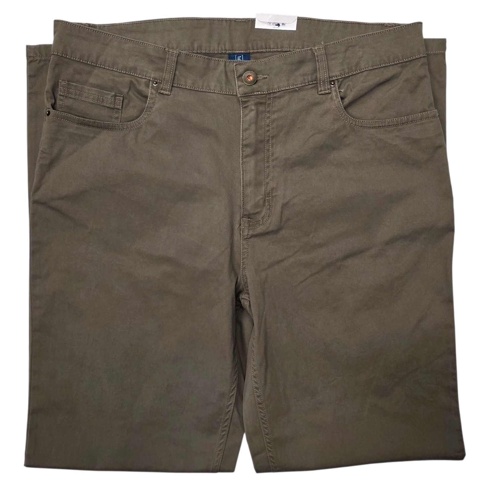 George #11900 NEW Men’s Brown Stretch Premium 5 Pocket Straight Leg Pants