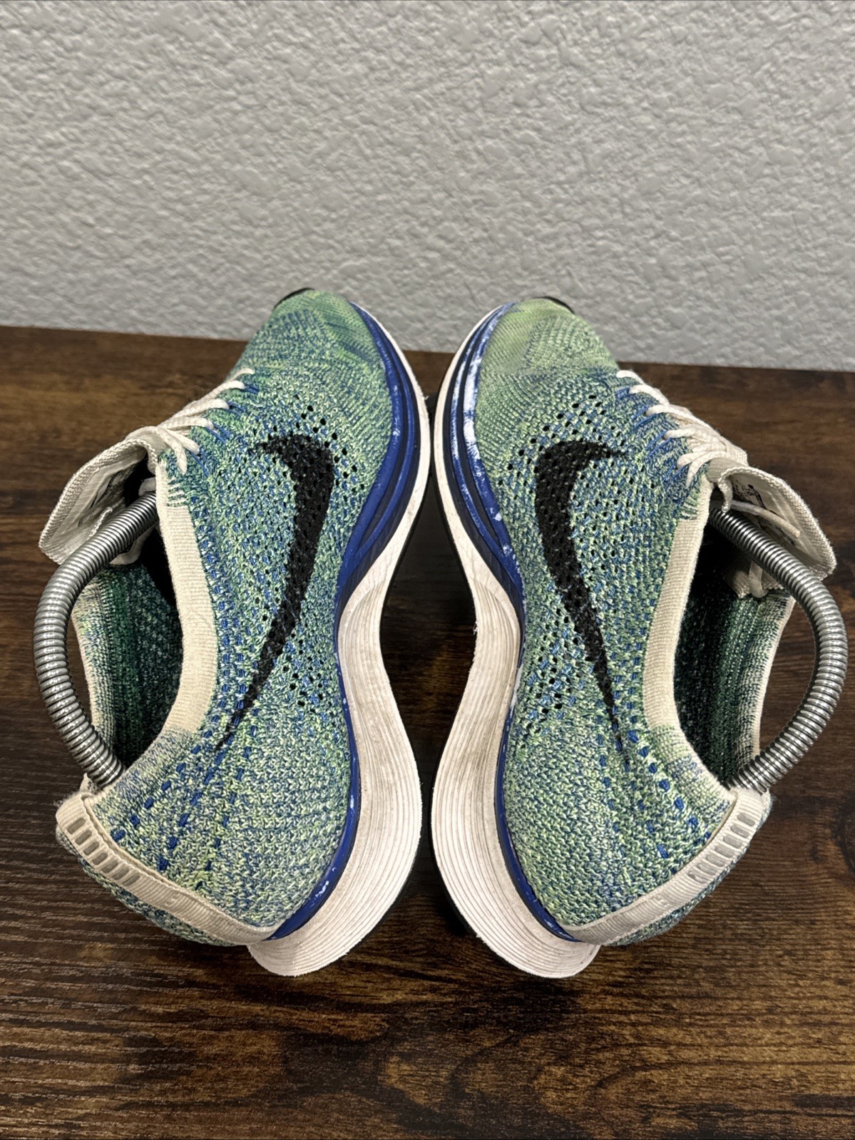 Nike Flyknit Racer Tranquil Teal Blue White 526628-810 Shoes Racer Men’s Size 10
