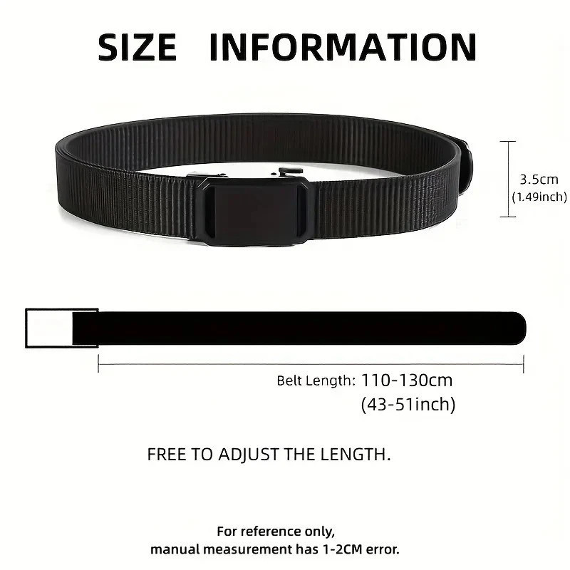 Men’s Stretch Belt Quick Release Belt Magnetic Buckle Elastic Webbing Outdoor