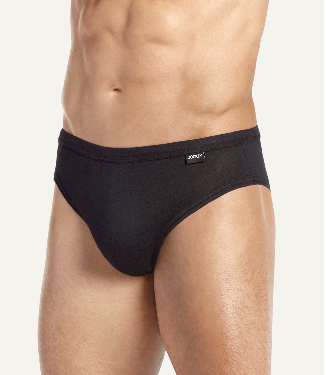 New Men’s Jockey 3-pack (Black) Color Bikini Briefs Underwear 100% Cotton