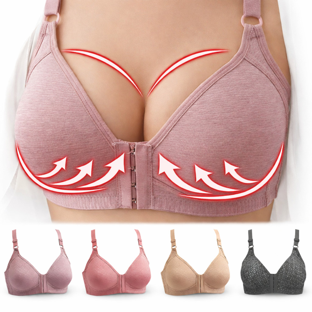 Push Up Bra Women Front Closure Wireless Lingerie Bras Vest Bralette Underwear