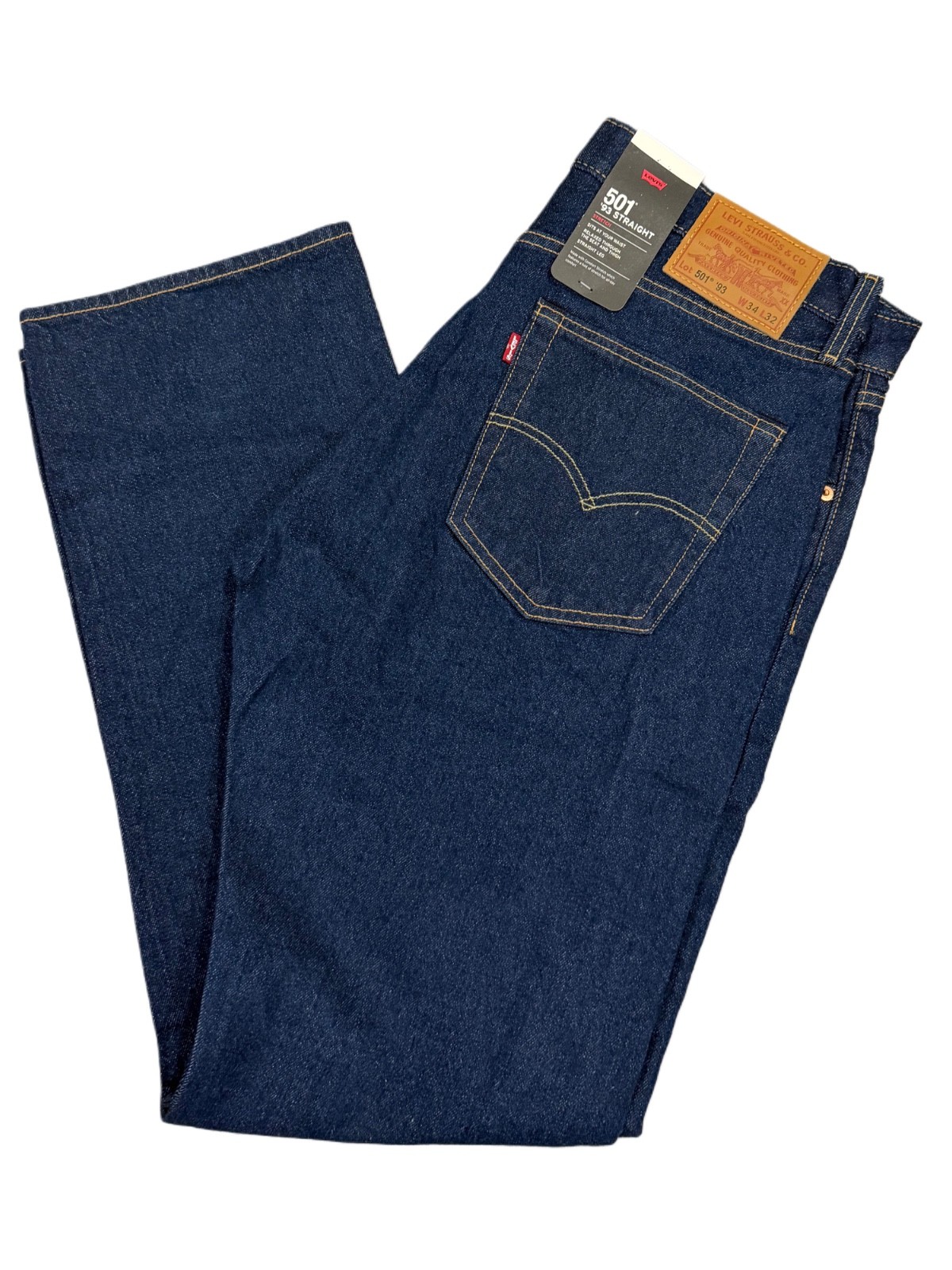 Levi’s Premium 501 ’93 Straight Fit Mens Jeans Color Rinse Blue 798300241