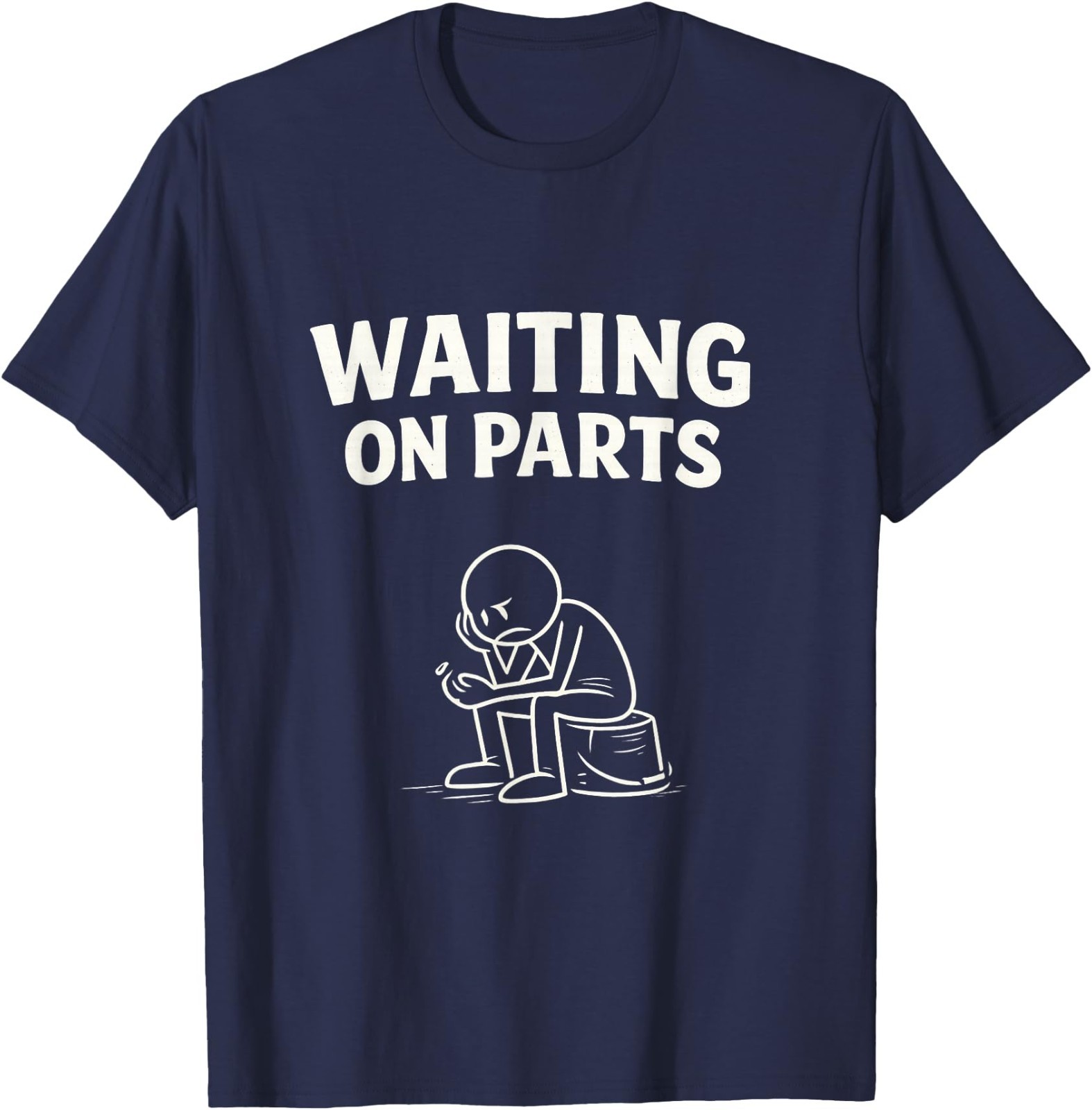 Mechanic Men Auto Repair Waiting on Parts Car Technician T-Shirt