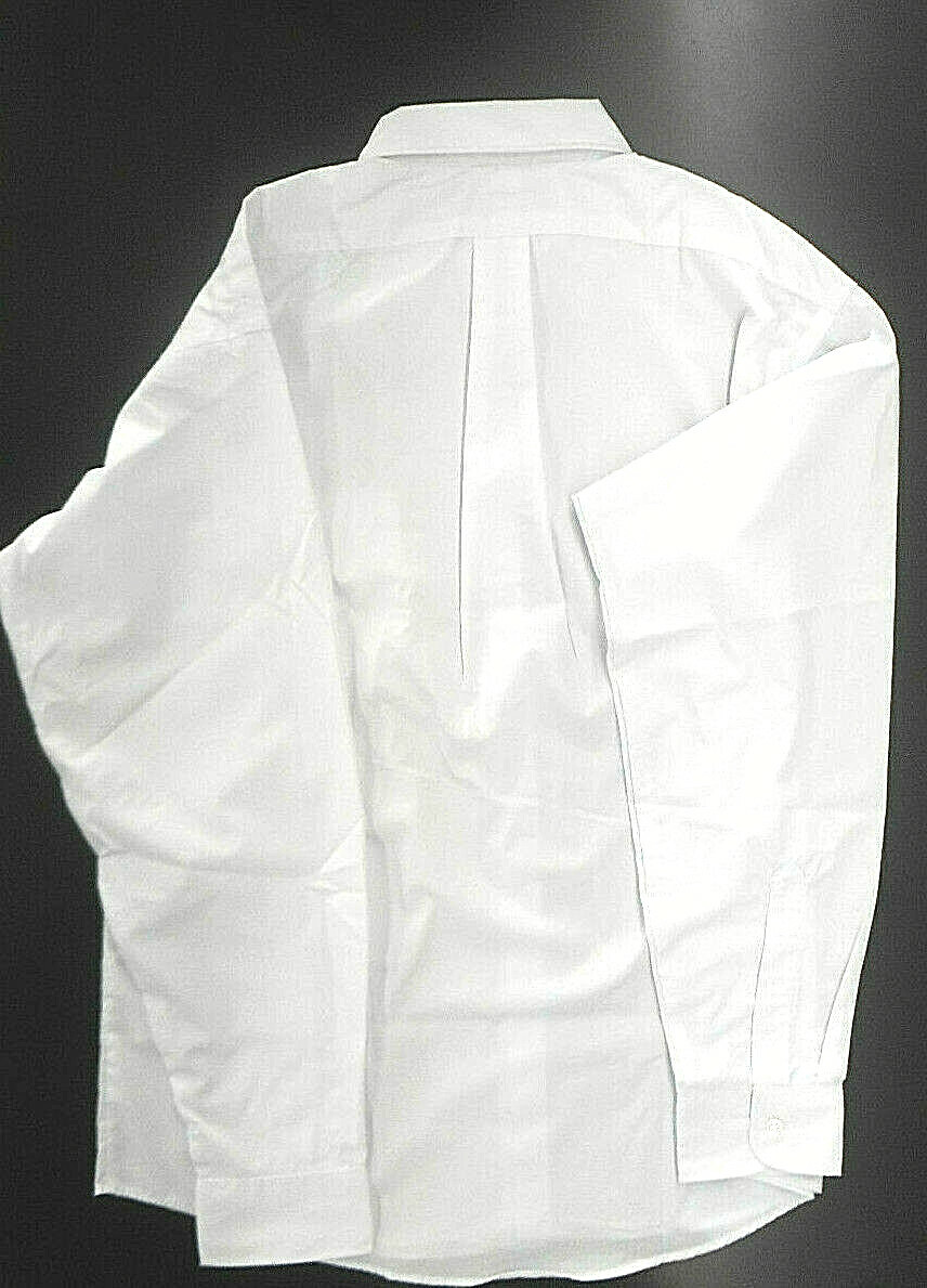 Men’s A+ White Long Sleeved Dress/Casual Dress Shirt Sizes Small – 4XL
