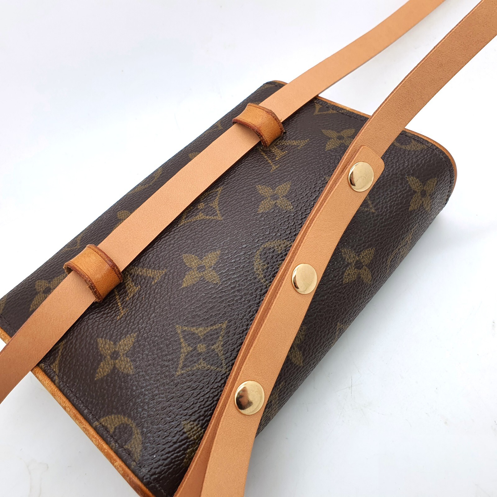 Dressupyourpurse Vachetta Replacement Belt Button Strap For Florentine Pouch bag